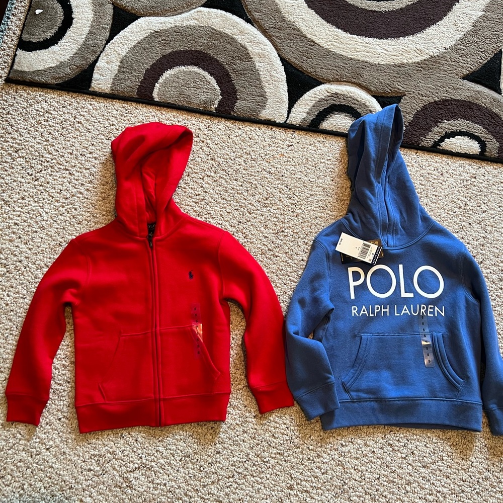 Boys Brand New Ralph Lauren Polo Hoodie Lot Size 5